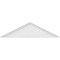 Ekena Millwork Peaked Cap Sunburst Architectural Grade PVC Pediment, 62"W x 16-1/2"H x 2"P (Pitch 6/12) PEDPS062X165PKC01 - alternate 2